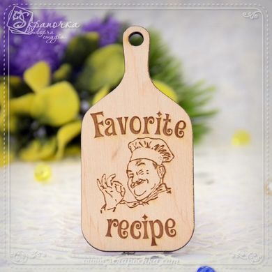 Board cooking Favorite recipes in eng., Plywood 4 mm.