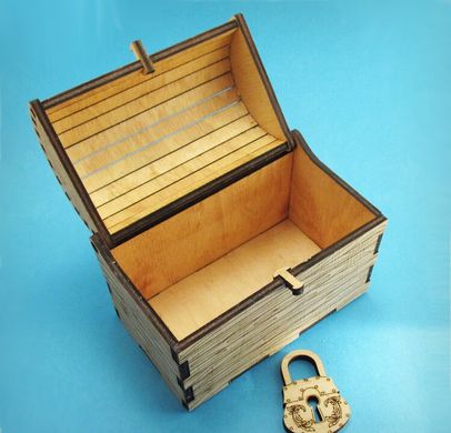 Box with engraving, Plywood 4 mm.
