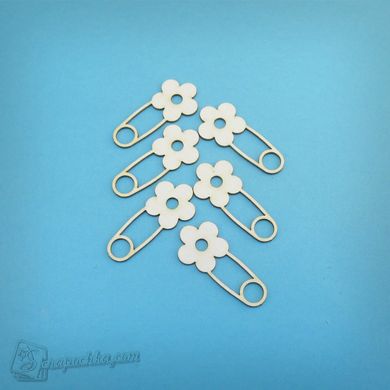 Chipboard Pins-flowers