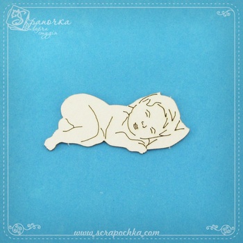 Чіпборд Сплячий малюк, Картон світлий 1,2-1,6 мм