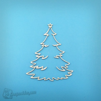 Chipboard Christmas tree
