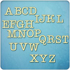 Набір Букв Англійський алфавіт фанера, Фанера 4 мм.