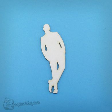 Чіпборд Чоловічий силует, Картон світлий 1,2-1,6 мм
