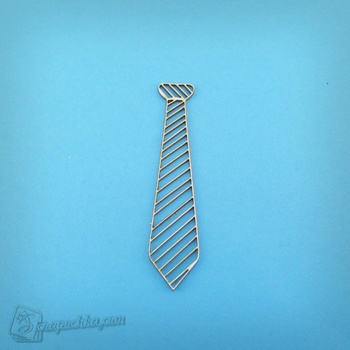 Chipboard striped Tie