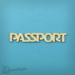 Чіпборд Напис Паспорт на англ., Картон світлий 1,2-1,6 мм