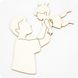 Чіпборд силуети Папа і донечка, Картон світлий 1,2-1,6 мм