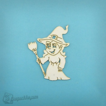 Chipboard Little witch