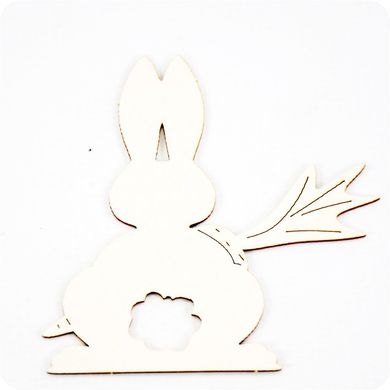 Chipboard Bunny with Carrot