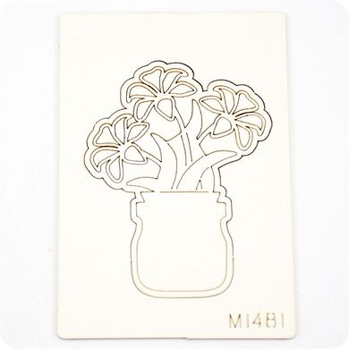 Чіпборд Квіти, Картон світлий 1,2-1,6 мм