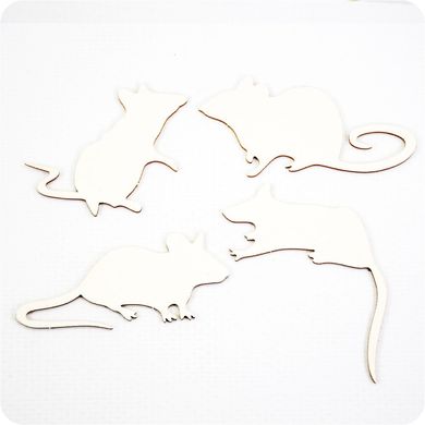 Chipboard set of mice