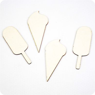 Ice Cream Chipboard Set