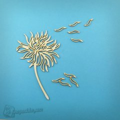 Чіпборд Квітка Астра, Картон світлий 1,2-1,6 мм