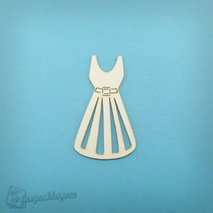 Чипборд Женское платье, Картон светлый 1,2-1,6 мм