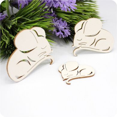 Chipboard Mouse Set