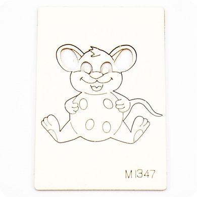Чіпборд Мишка, Картон світлий 1,2-1,6 мм
