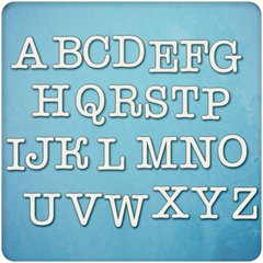 Чіпборд набір Англійський алфавіт, Картон світлий 1,2-1,6 мм