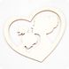 Чіпборд Серце силуети Мама і донечка, Картон світлий 1,2-1,6 мм