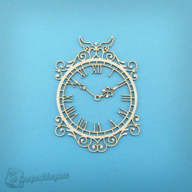 Чіпборд Вінтажні годинник, Картон світлий 1,2-1,6 мм