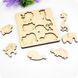 Wooden puzzle Animals, Plywood 4 mm.