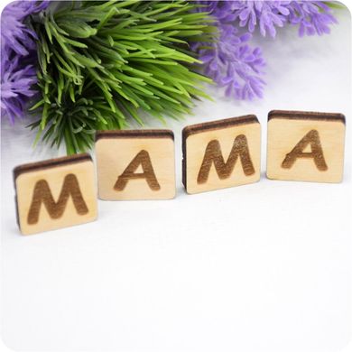 MAMA lettering from plywood, Plywood 4 mm.