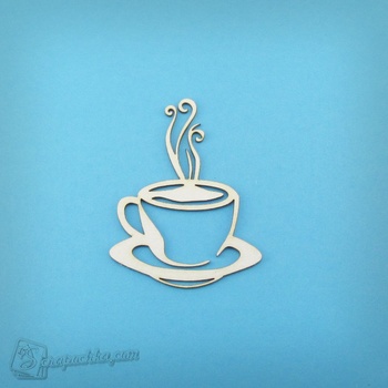 Чіпборд Чашечка кави, Картон світлий 1,2-1,6 мм