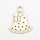 Chipboard Christmas tree ornament Bell