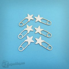 Чіпборд Шпильки-зірочки, Картон світлий 1,2-1,6 мм