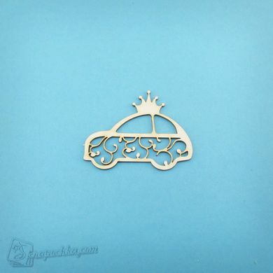 Чіпборд Машинка для принцеси, Картон світлий 1,2-1,6 мм