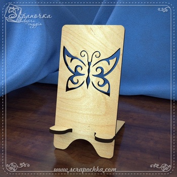 Stand for smartphone Butterfly, Plywood 4 mm.