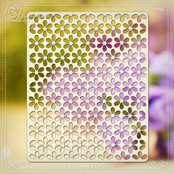 Чипборд Фоновий квітка, Картон світлий 1,2-1,6 мм