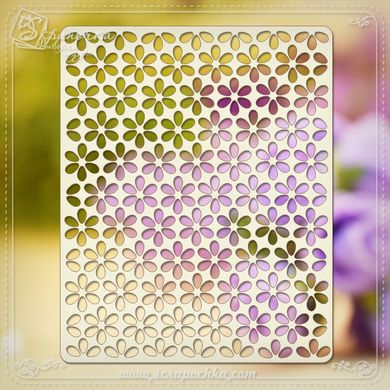 Чипборд Фоновий квітка, Картон світлий 1,2-1,6 мм