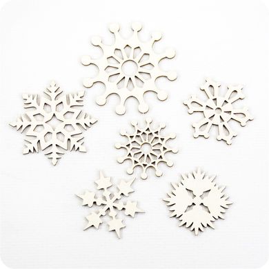 Chipboard snowflakes Set