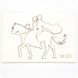 Чіпборд Молодята на коні, Картон світлий 1,2-1,6 мм