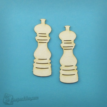 Chipboard Salt and pepper shakers
